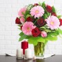 Bouquet "Emerveillée" • Rose et Rouge