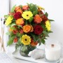 Bouquet "COCCINELLE" • Jaune, Rouge & Orange