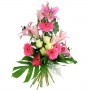 Bouquet "Eventail" • Rose & Blanc