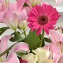 Bouquet "Eventail" • Rose & Blanc
