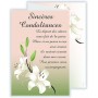 Carte de Condoléances