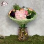 Bouquet "Collerette" aux couleurs douces