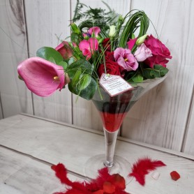Le Vase Cocktail garni de Fleurs !